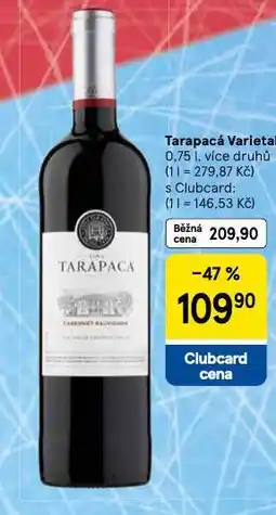 Tesco Tarapacá varietal nabídka