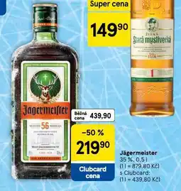 Tesco Jägermeister nabídka