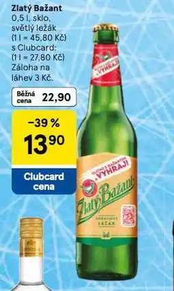 Tesco Pivo zlatý bažant nabídka