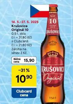 Tesco Pivo krušovice 10 nabídka