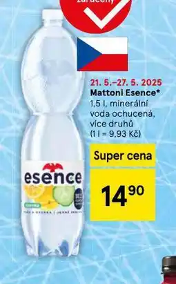 Tesco Mattoni esence ochucená nabídka