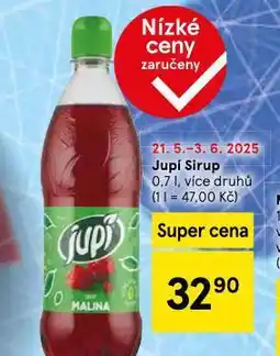 Tesco Jupí sirup nabídka