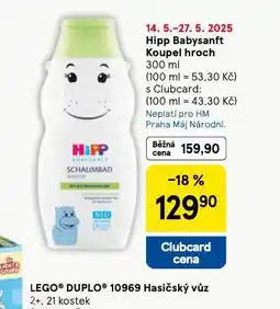 Tesco Hipp babysanft koupel hroch nabídka