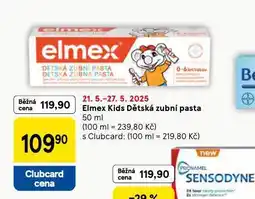 Tesco Elmex kids dětská zubní pasta nabídka