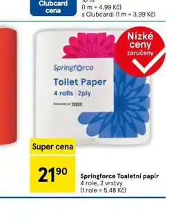 Tesco Springforce toaletní papír nabídka