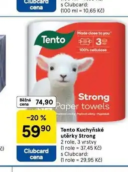 Tesco Tento kuchyňské utěrky nabídka
