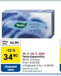 Tesco Tento kapesníčky nabídka