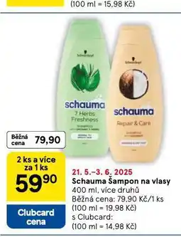 Tesco Schauma šampon nabídka
