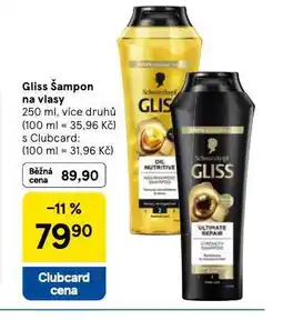 Tesco Gliss šampon nabídka