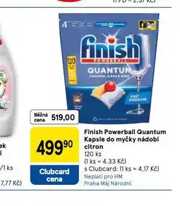 Tesco Finish powerball quantum kapsle do myčky nabídka