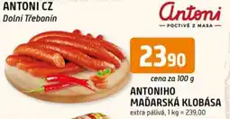 Trefa Antoniho Maďarská klobása nabídka