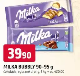 Trefa MILKA Bubbly nabídka