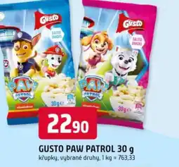 Trefa Gusto Paw patrol nabídka