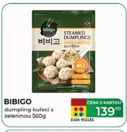 Tamda Foods BIBIGO dumpling kuřecí s zeleninou nabídka