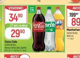 Globus Coca cola, fanta, sprite nabídka