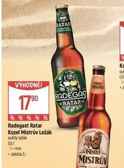 Globus Pivo radegast ratar nabídka