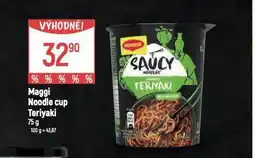 Globus Maggi noodle cup teriyaki nabídka