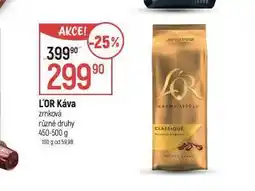 Globus L´or káva zrnková nabídka