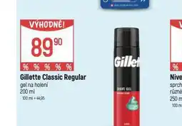 Globus Gillette classic regular gel na holení nabídka