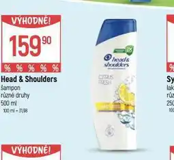 Globus Head&shoulders šampon nabídka