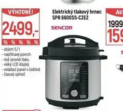 Globus Sencor elektrický tlakový hrnec nabídka