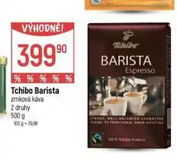 Globus Tchibo barista zrnková káva nabídka