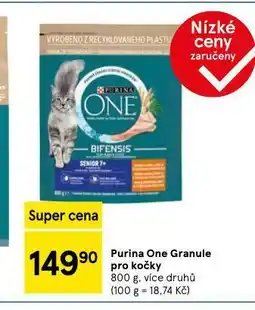 Tesco Purina one granule pro kočky nabídka