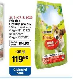 Tesco Friskies granule pro psy nabídka