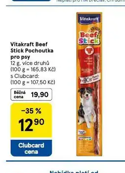 Tesco Vitakraft beef stick pochoutka pro psy nabídka