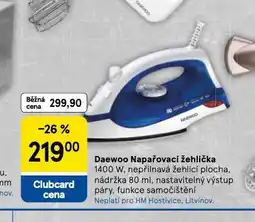 Tesco Daewoo napařovací žehlička nabídka