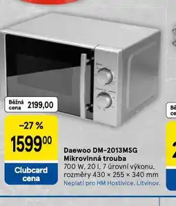 Tesco Daewoo mikrovlnná trouba nabídka