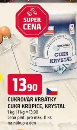 Terno Cukr Krystal krupice 1kg nabídka