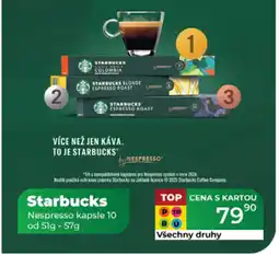 Tamda Foods STARBUCKS Nespresso kapsle 10 nabídka