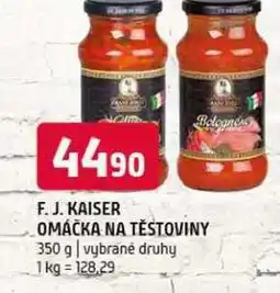 Terno F. J. kajser omáčka na těstoviny 350 g vybrané druhy nabídka