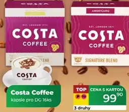 Tamda Foods Costa Coffee kapsle pro DG nabídka