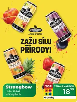 Tamda Foods STRONGBOW cider 4,5% plech nabídka