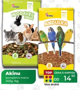 Tamda Foods Akinu kompletní menu nabídka