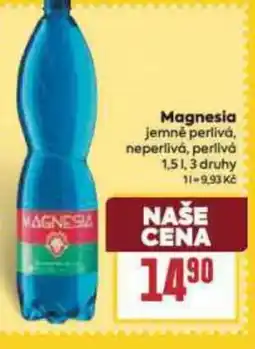 Billa Magnesia jemné perlivá, neperlivá, perlivá nabídka