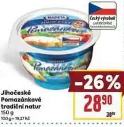 Billa MADETA Jihočeské Pomazánkové tradiční natur nabídka