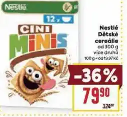 Billa Nestlé Dětské cereálie nabídka