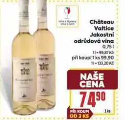 Billa Château Valtice Jakostní odrůdová vína nabídka