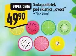 Albert Sada podložek pod sklenice,,ovoce" nabídka