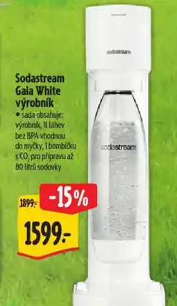 Albert Sodastream Gaia White výrobník nabídka