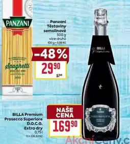 Billa BILLA Premium Prosecco Superiore D.O.C.G. Extra dry 0,75l nabídka