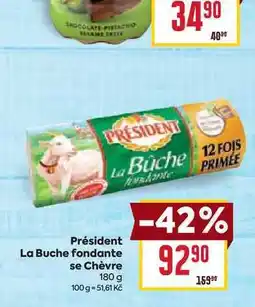Billa Président La Buche fondante se Chèvre 180 g nabídka