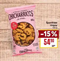 Billa Španělské chipsy 100g nabídka
