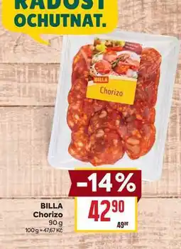 Billa BILLA Chorizo 90 g nabídka