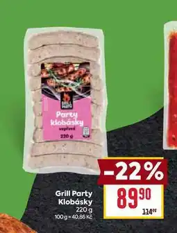 Billa Grill Party Klobásky 220 g nabídka