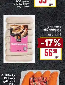 Billa Grill Party Bílé klobásky 330 g nabídka