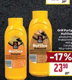 Billa Grill Party Hořčice plnotučná hrubozrnná 440 g nabídka